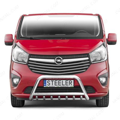 Renault Trafic 2014-2019 Polished Front A-Bar with Axle Bars