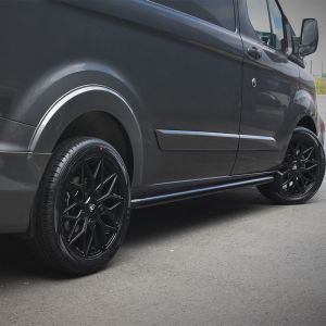 Ford Transit Custom 2012- SWB L1 Black Side Bars