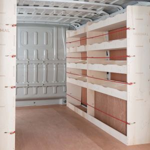 Vauxhall Movano L2 2022- NS Rear plus Driver Side Ply Racking and Shelving Units (Triple Pack)