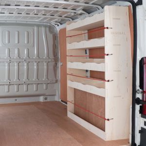 Fiat Ducato SWB OS Rear Plywood Racking and Shelving Unit