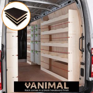 Renault Master 2010- LWB Hexaboard Double Rear, Front Festool and Infill Racking (4 Pack)