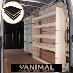 Nissan NV400 (Interstar) 2011- LWB Hexaboard Driver Side Racking with Festool Shelves