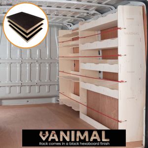 Citroen Relay 2006- SWB Hexaboard Driver Side Racking with x4 Festool Shelves