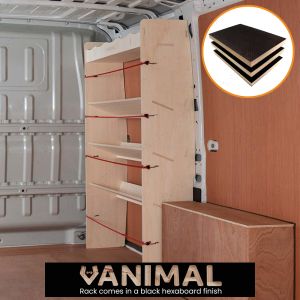 Fiat Ducato 2006- Hexaboard Front Toolbox Van Racking with x3 Shelves