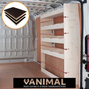 Fiat Ducato 2006- SWB Hexaboard OS Rear Van Racking and Shelving Unit