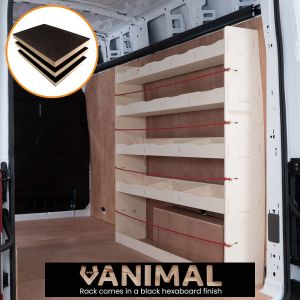 Ford Transit Mk8 LWB Hexaboard OS Rear Van Racking and Shelving Unit