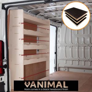 Fiat Ducato 2006- MWB Hexaboard NS Rear Van Racking and Shelving Unit
