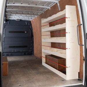 Mercedes Sprinter LWB L3 2006- OS Rear Racking and Shelving Unit