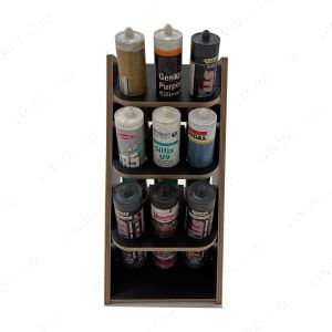 9 Silicone Tube Holder attached to Racking Unit