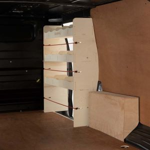 Citroen Dispatch SWB/LWB Front Racking and Shelving Unit - with side door open