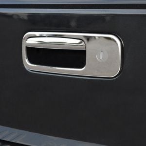 Chrome Tailgate Handle / Rear Door Handle Cover for VW Caddy Mk3 2003 to 2010