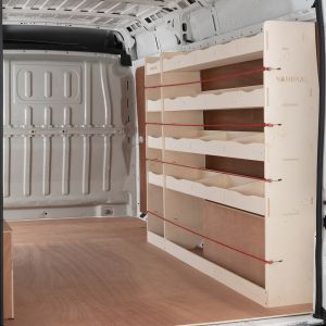 Peugeot Boxer LWB OS Rear and OS Middle Racking and Shelving