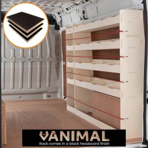 Fiat Ducato 2006- LWB Hexaboard OS Rear and Middle Infill Racking and Shelving