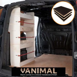 Ford Transit Connect 2014- SWB Hexaboard NS Rear Racking and Shelving Unit