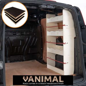Transit Connect SWB L1 2014- OS Rear Plywood Racking and Shelving Unit
