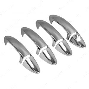 Ford Transit & Courier 2014 On Chrome Door Handle Protectors 4dr