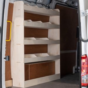 Mercedes Sprinter MWB 2018- NS Rear Ply Line Racking and Shelving Unit