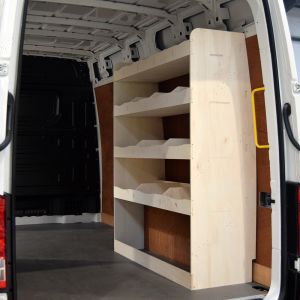 VW Crafter 2006- MWB OS Rear XL Ply Racking and Shelving