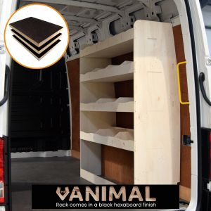 MAN TGE 2017- MWB Hexaboard XL OS Rear Ply Van Racking Unit