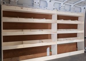 VW Crafter MWB Driver Side Racking and Shelving XL