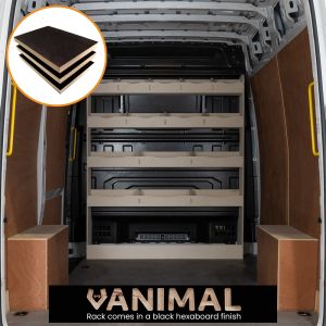 VW Crafter 2017- Hexaboard Full-Width Bulkhead Racking
