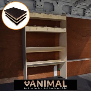 MAN TGE 2017- MWB Hexaboard Front Ply Racking with 2 Toolbox Shelves
