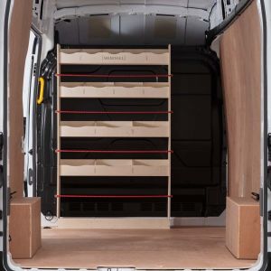 VW Crafter MWB 2017- Bulkhead Ply Racking Unit