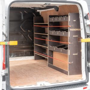 Ford Transit Custom SWB Hexaboard Driver Side Racking with x4 Toolbox Shelves