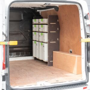Ford Transit Custom 2012-2023 Hexaboard Front Festool Systainer Racking with 4 Shelves