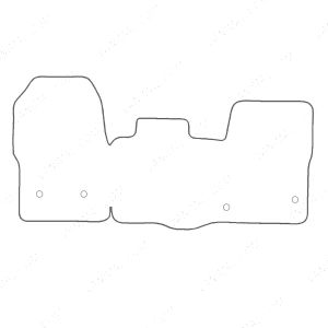 Tailored Rubber Van Floor Mats - Ford Transit Custom 2018-2023 (Manual)