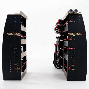 2024+ Transit Custom LWB Adjustable Hexaboard Double Rear Racking and Toolbox Shelving