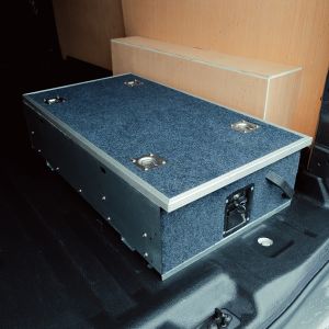 Close-up side angle view of the smaller Titan Single Storage Drawer System