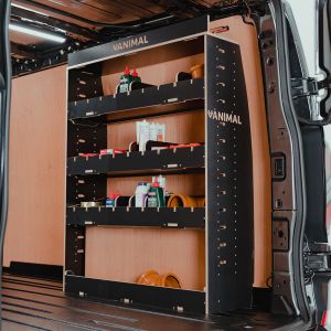 Ford Transit Custom 2012-2023 SWB OS Rear Adjustable Compartment Hexaboard Van Racking