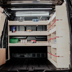 Ford Transit Custom 2023- L1 OS Rear Racking and Bulkhead/Front RH L-Rack