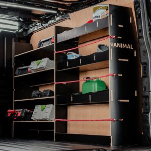 Ford Transit Custom 2023- SWB Hexaboard Driver Side Van Racking with x4 Toolbox Shelves