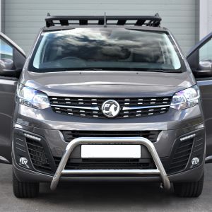 Front van view of the stainless steel a-bar for Vauxhall Vivaro C