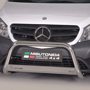 Close-up view of the Mercedes Citan W415 2012-2021 Polished Front A-Bar