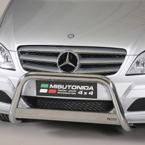 Close-up view of the Mercedes Vito W447 2010-2014 Polished Front A-Bar
