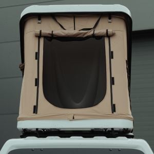 Close-up view of the Predator Explorer 210 White Rooftop Tent