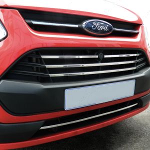 Ford Transit Custom 2012 On - Stainless Steel Front Grill Trim