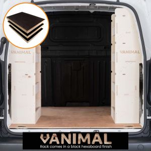 Citroen Berlingo 2019- SWB L1 NS and OS Rear Hexaboard Racking