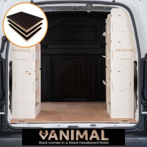 Toyota Proace City 2018- SWB NS and OS Rear Hexaboard Racking Plus Front Toolbox (Triple Pack)