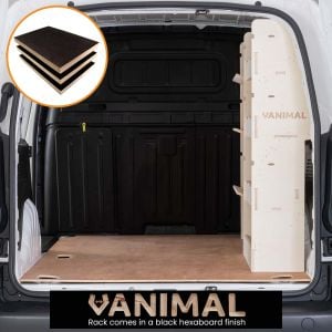 Toyota Proace City 2018- SWB Full-Length Diver Side Hexaboard Racking with Front Toolbox