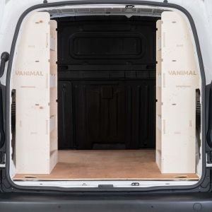 Rear van view of the Toyota Proace City 2018- SWB NS and OS Rear Racking