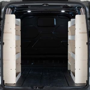 Transit Custom L2 LWB Triple Racking Unit - NS/OS Rear Ply Line Racking and OS Front Toolbox