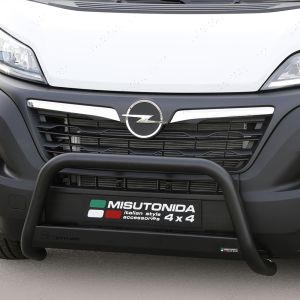 Close-up view of the Vauxhall Movano 2022- Black Front A-Bar