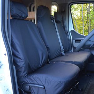 Vauxhall Movano 2010-2022 Tailored Waterproof Front Seat Covers (Folding + 2 Bench)