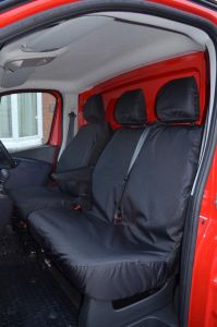 Renault Trafic III Tailored Front Seat Covers - Fixed Bench 2014-