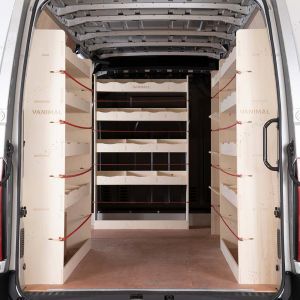 Nissan NV400 LWB L3 Double Rear, Front Toolbox and Bulkhead Racking and Shelving Units (4 Pack)