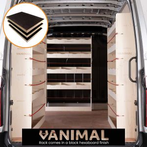 Vauxhall Movano 2010-2021 LWB Hexaboard Rear Pair & Bulkhead Van Racking